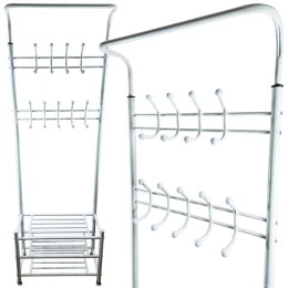 WIESZAK STOJĄCY NA UBRANIA OBUWIE BIAŁY