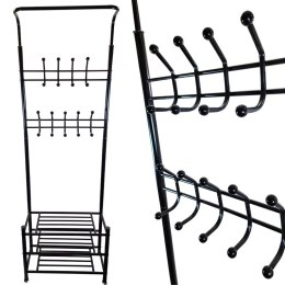 WIESZAK STOJĄCY NA UBRANIA OBUWIE CZARNY