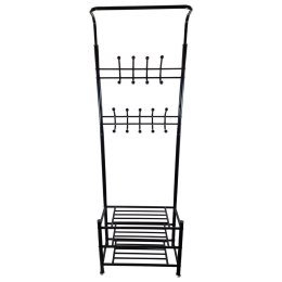 WIESZAK STOJĄCY NA UBRANIA OBUWIE CZARNY