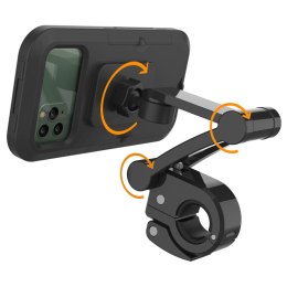 WODOODPORNY UCHWYT NA SMARTFON DO ROWERU Z 360° ROTACJĄ I SILNYM MAGNESEM