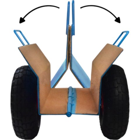Wózek Transportowy do Płyt OSB GK MDF 275 kg Koła Pneumatyczne 26 cm
