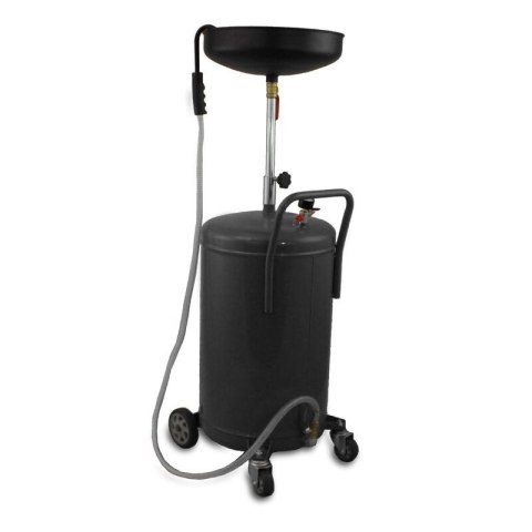 Zlewarka Wózek do Zbierania Oleju 80L Sprężone Powietrze Regulowany Lejek