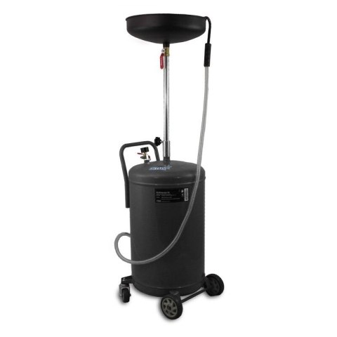 Zlewarka Wózek do Zbierania Oleju 80L Sprężone Powietrze Regulowany Lejek