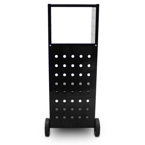 Wózek na drewno kominkowe 100 kg metalowy z gumowanymi kółkami solidny Stal