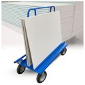 Wózek transportowy 500 kg do płyt budowlanych i drzwi z dużymi kołami