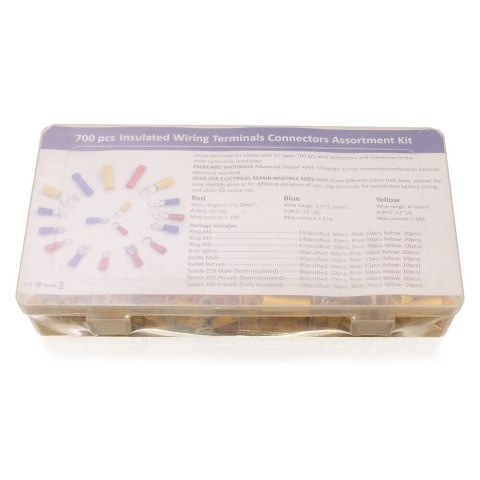 ZACISKARKA DO KONEKTORÓW IZOLOWANYCH + 700 KOŃCÓWEK