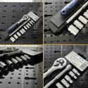 ZESTAW KLUCZY NASADOWYCH 12W1 GRZECHOTKA 1/4 NASADKI 4-13 MM PRZEDŁUŻKA