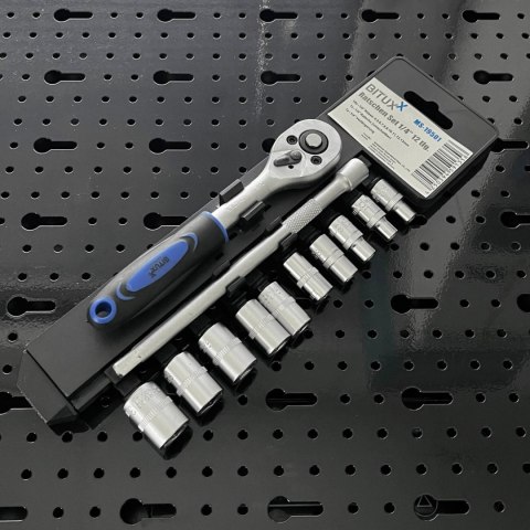 ZESTAW KLUCZY NASADOWYCH 12W1 GRZECHOTKA 1/4 NASADKI 4-13 MM PRZEDŁUŻKA ZESTAW KLUCZY NASADOWYCH 12W1 GRZECHOTKA 1/4 NASADKI 4-13 MM PRZEDŁUŻKA