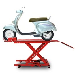 Hydrauliczny Podnośnik Nożycowy do Motocykli 360 kg 210-780 mm z Rampą
