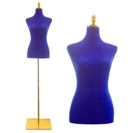 Manekin Krawiecki Damski Regulowany 170-185 cm Granatowy Do Butiku Sklepu