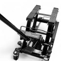 Podnośnik motocyklowy hydrauliczny 680kg czarny stabilny mobilny trwały