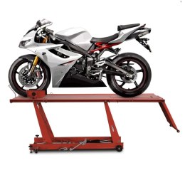 Podnośnik motocyklowy platforma podnośnik hydrauliczny 460 kg czerwony