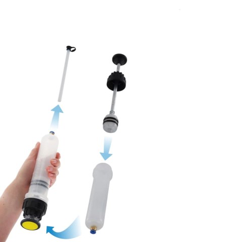 Pompka do oleju 200 ml Bituxx ręczna do napełniania i odsysania płynów z wężami PVC