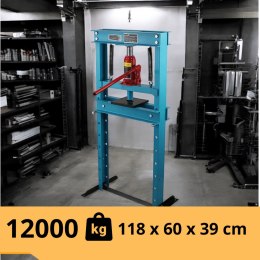 Prasa hydrauliczna 12 ton warsztatowa stalowa regulowana 17-80cm bituxx