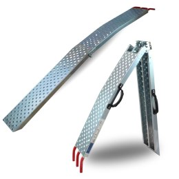 Rampa Najazd Podjazd Pojedyncza Stalowa Składana 196cm 400kg