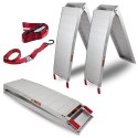 Rampy Najazdowe Rampa Najazd Podjazd Aluminiowy Składany 205cm 680kg 2 szt.