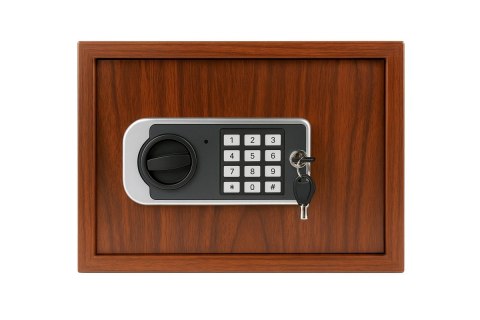 Sejf biurowy domowy imitujący drewno