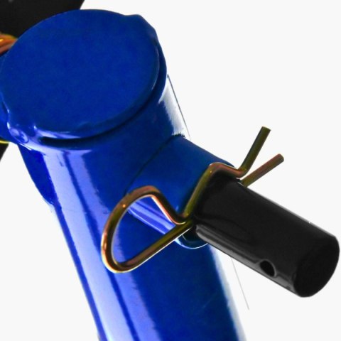 Stojak motocyklowy przedni niebieski stalowy 250 kg regulowany wytrzymały