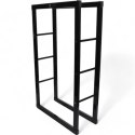 STOJAK NA DREWNO KOMINKOWE 60×25×100CM BITUXX METALOWY LOFT CZARNY