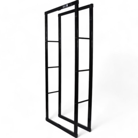 Stojak na Drewno Kominkowe Stalowy Smukły Design 150cm
