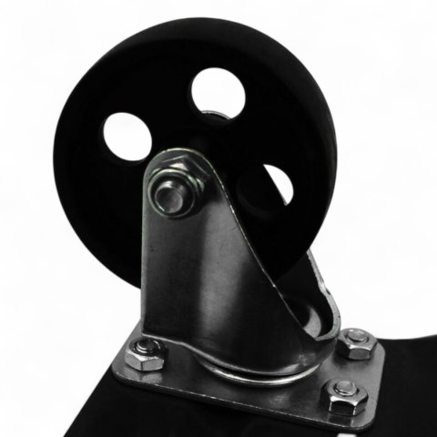 Wózki Manewrowe 450 kg 2 Sztuki Czarne Rolki Transportowe do Samochodów