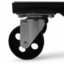 Wózki Manewrowe 450 kg 2 Sztuki Czarne Rolki Transportowe do Samochodów