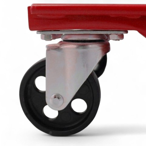 Wózki Manewrowe 450 kg 2 Sztuki Czerwone Rolki Transportowe do Samochodów