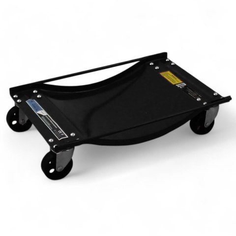 Wózki Manewrowe 450 kg 4 Sztuki Czarne Rolki Transportowe do Samochodów