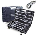 Zestaw Kluczy Oczkowych z Grzechotką 13 el Elastycznych 8-32mm Stal Walizka