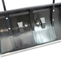 Łopata do śniegu zgarniacz pług śnieżny 80cm z rolkami aluminiowa krawędź
