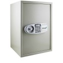 Sejf elektroniczny 52cm jasnoszary domowy zamek szyfrowy klucz awaryjny