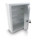 Sejf na klucze 48 haczyków zamek elektroniczny szyfrowy jasnoszary metalowy