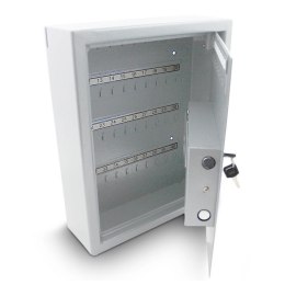 Sejf na klucze 48 haczyków zamek elektroniczny szyfrowy jasnoszary metalowy