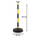 Zestaw Słupków Odgradzających z Łańcuszkami 150 cm Stabilność Mobilność