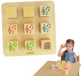 MASTERKIDZ Drewniany Sorter Sensoryczny Łączenie Dźwięków Montessori