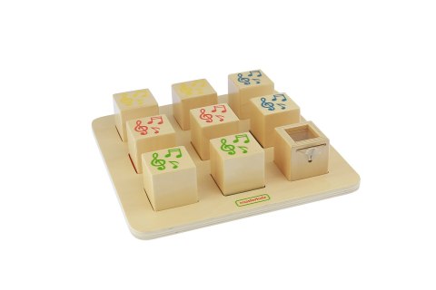 MASTERKIDZ Drewniany Sorter Sensoryczny Łączenie Dźwięków Montessori
